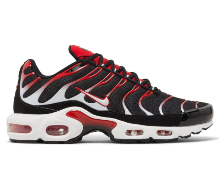 Mens Nike Air Max Plus TN (Black/White/Red) – ShoeGrab