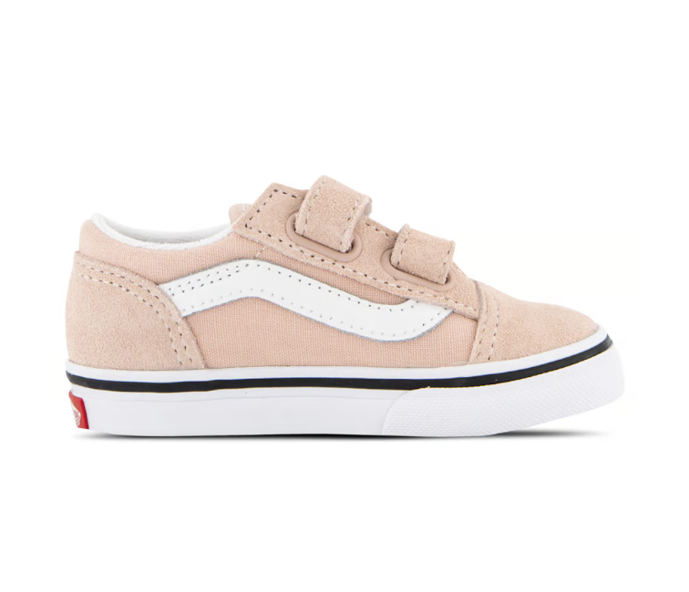 Official Toddler Vans Old Skool V Color Theory in Rose Smoke at