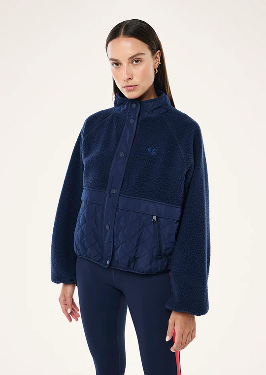 P.E Nation Technique Quilt Jacket (Dark Navy)