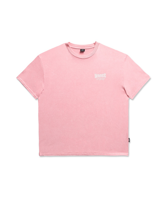 WNDRR Bleach Box Fit Tee (Washed Pink)