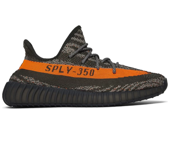 Yeezy black hotsell with orange