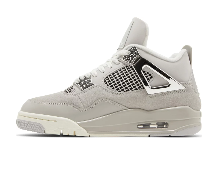 Grey and white jordan sales 4
