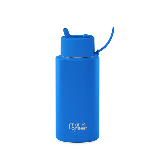 Frank Green Reusable Ceramic Bottle 1L (Blue Lagoon)