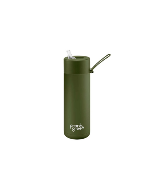 Frank Green Reusable Ceramic Bottle 595ml (Khaki)