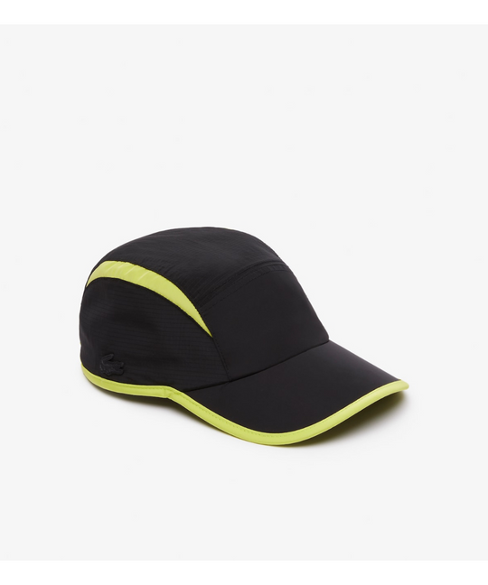 Lacoste Contrast Cutout Jockey Cap (Black)