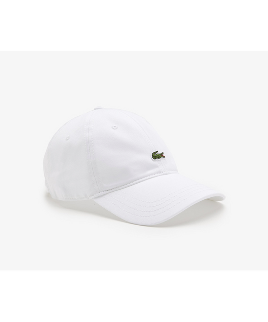 Lacoste Unisex Lacoste Organic Cotton Twill Cap (White)