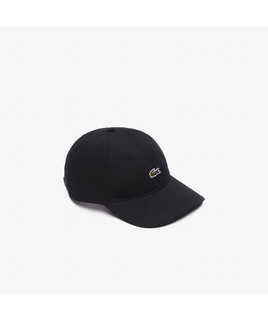 Lacoste Unisex Organic Cotton Twill Cap (Black)