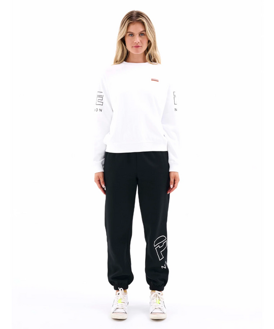 P.E Nation Moneyball Sweater (Optic White)