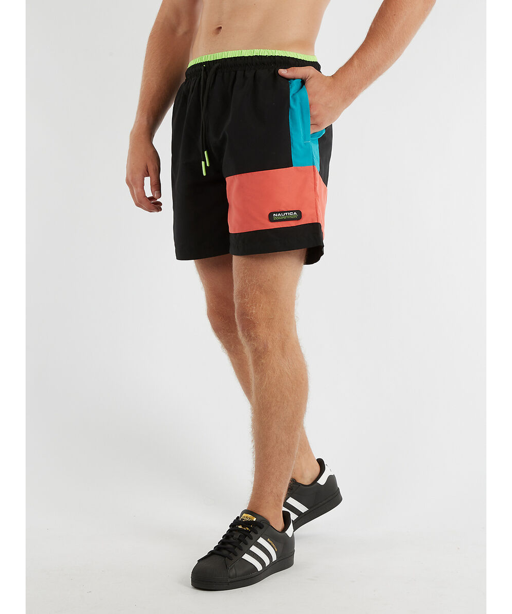 Official Nautica Competition Fraser 6 Swim Shorts Black at ShoeGrab