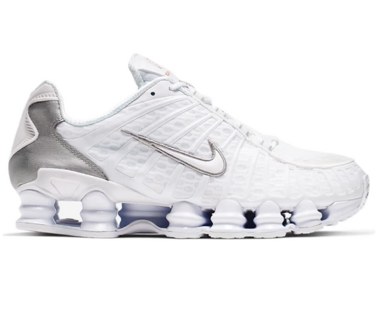 Mens Nike Shox TL (White/Silver)