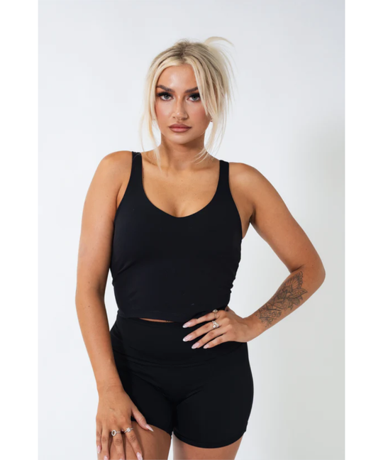 UNDRGROUND Buttery Scoop Singlet (Black)