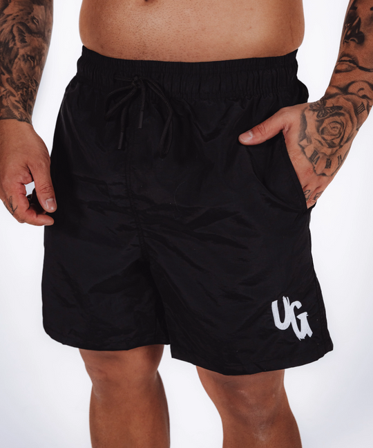 UNDRGROUND Summer Swim Shorts (Black/White)