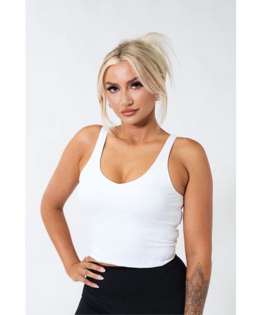 UNDRGROUND Buttery Scoop Singlet (White)