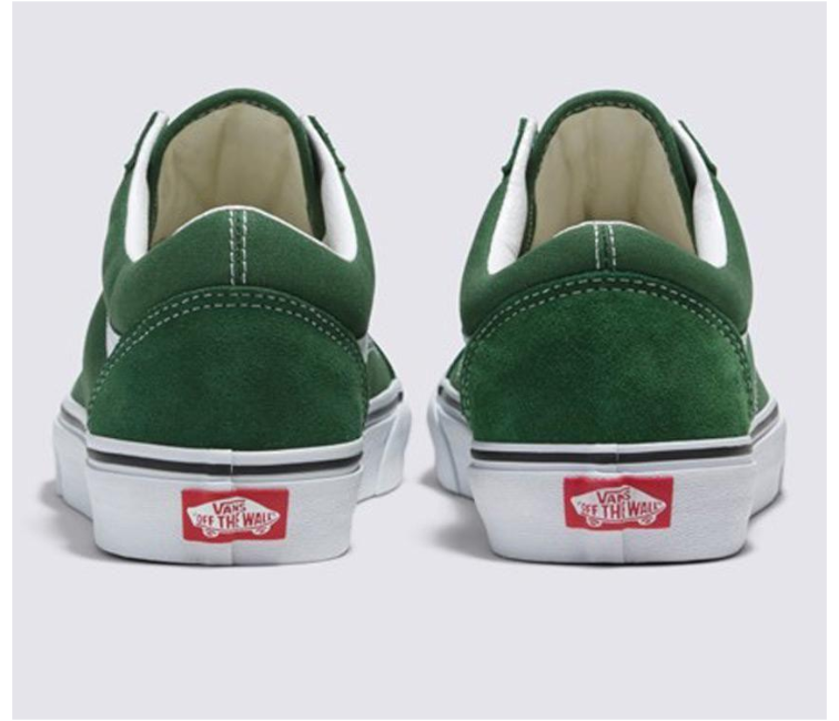 Green vans hot sale low top