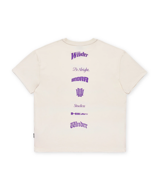 WNDRR Collective Box Fit Tee (Off White)