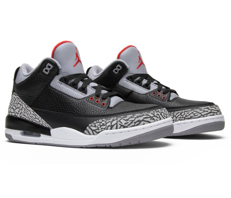 Air jordan 3 sales retro black cement 2018