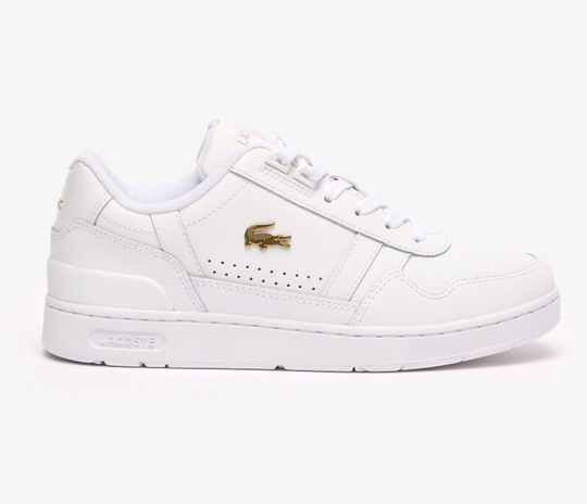 Women's Lacoste T-Clip 124 1 SFA (White/Gold)