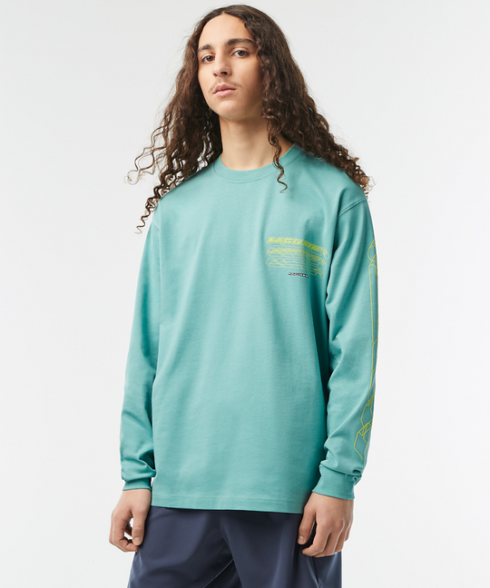 Lacoste Active Loose Fit LS Tee (Green Florida)