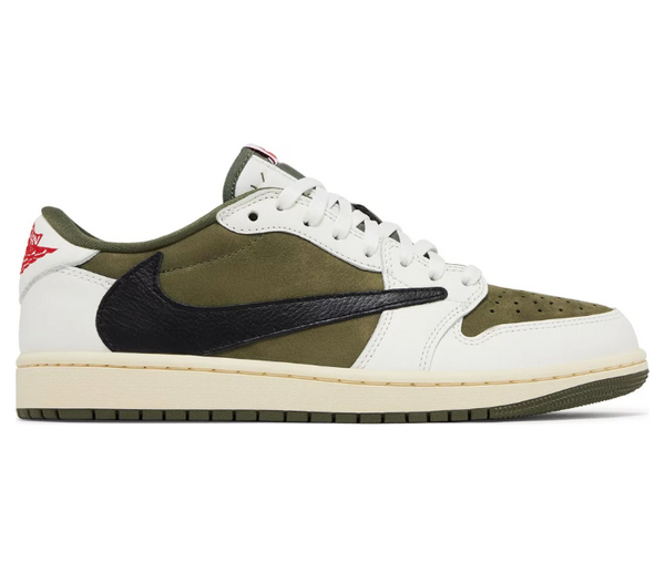 Travis Scott× Jordan1 Reverse Olive Men's Nike Air Jordan 1 Low OG SP 