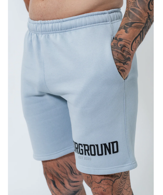 UNDRGROUND Double Print Cotton Shorts (Powder Blue)
