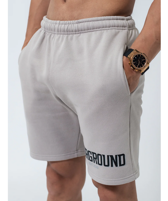 UNDRGROUND Double Print Cotton Shorts (Taupe)