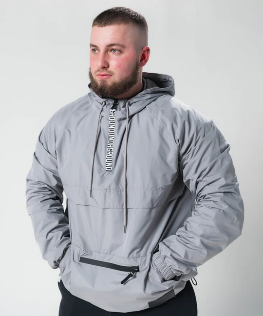 UNDRGROUND Lightweight Pull Over Half Zip Jacket (Cadet Grey)