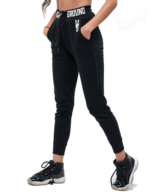 UNDRGROUND Tapered Joggers (Black/White)