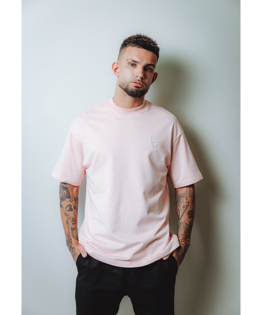 UNDRGROUND Relaxed Fit Tee (Embroidered Pink)