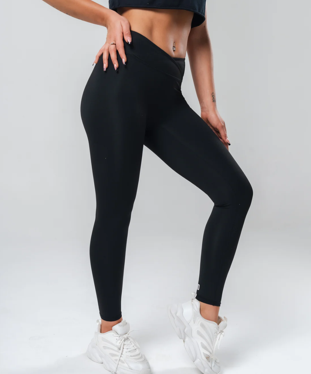 Official UNDRGROUND V Waist Leggings in Jet Black at ShoeGrab