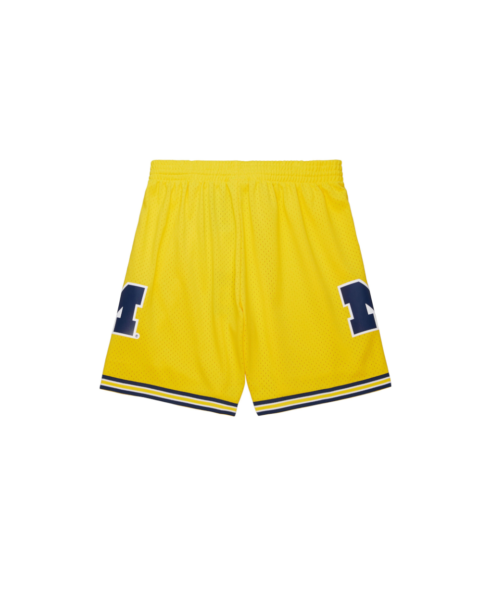 University of Michigan Maize NCAA 1991 Swingman Shorts