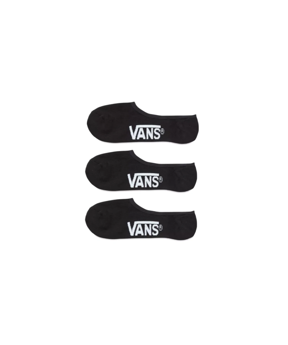 Vans Classic Super No Show Socks 3 PACK Black ShoeGrab