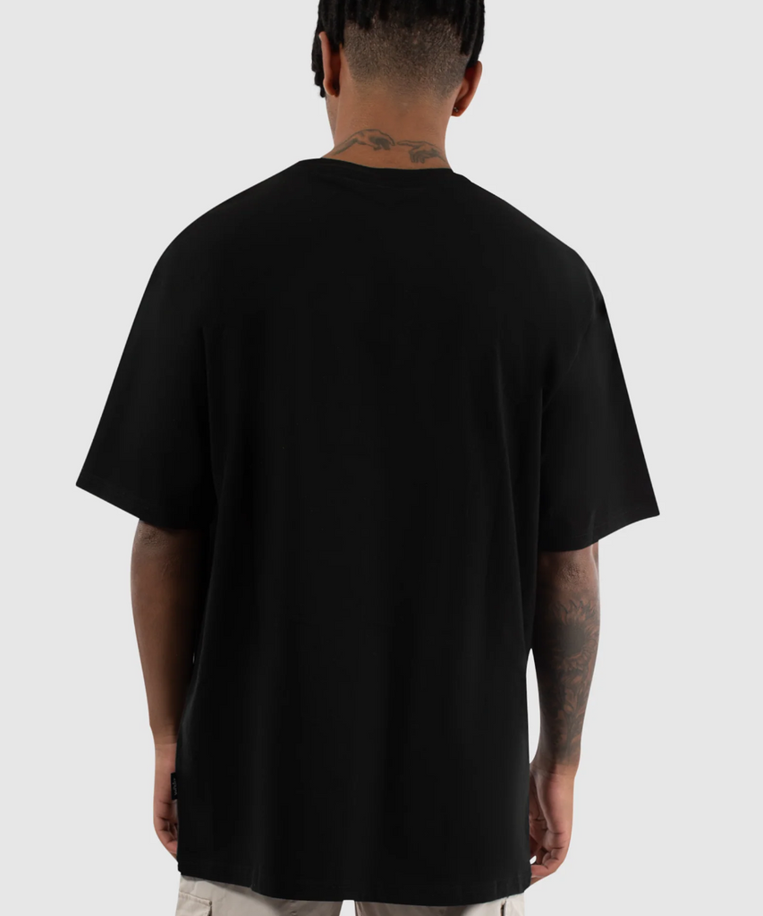 Official WNDRR Dunit Box Fit Tee in Black at ShoeGrab