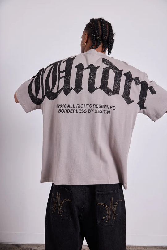 WNDRR Revival Heavy Weight Tee (Moon Grey)