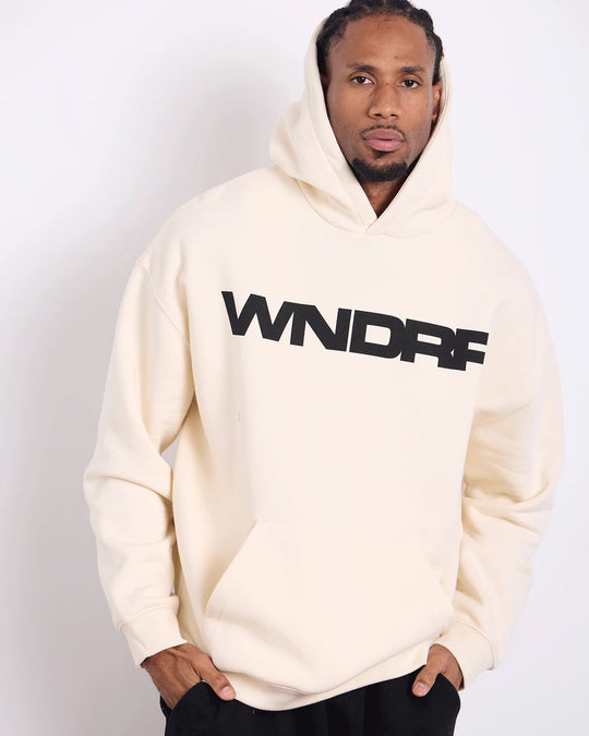 WNDRR Motif Hood Sweat (Off White)