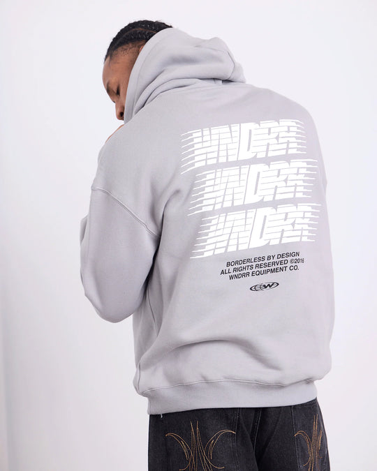 WNDRR Borderless Hood Sweat (Cement Grey)