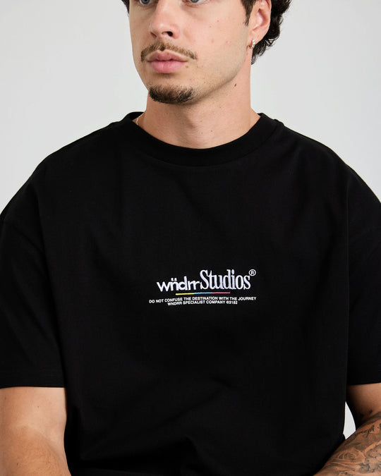 WNDRR Collective Box Fit Tee (Black)