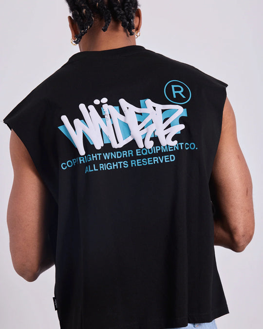 WNDRR Tagged Muscle Tank (Black)