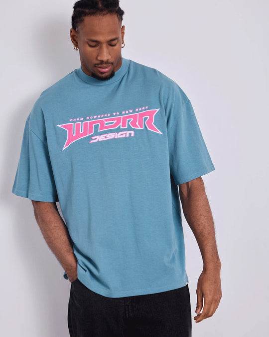 WNDRR Pulse Heavy Weight Tee (Dusk Blue)