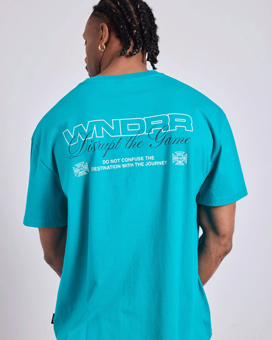 WNDRR Displace Box Fit Tee (Pool Green)