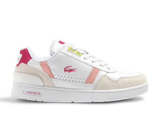 Women's Lacoste T-Clip 223 6 SFA (White/Pink)
