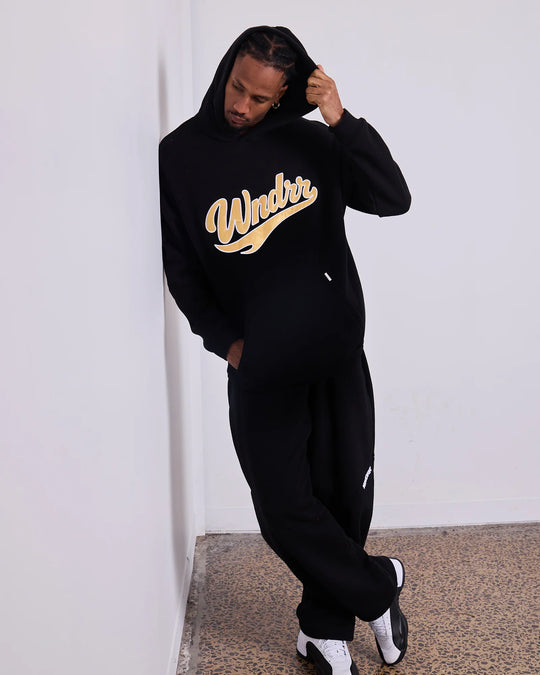 WNDRR Brushback Hood Sweat (Black)