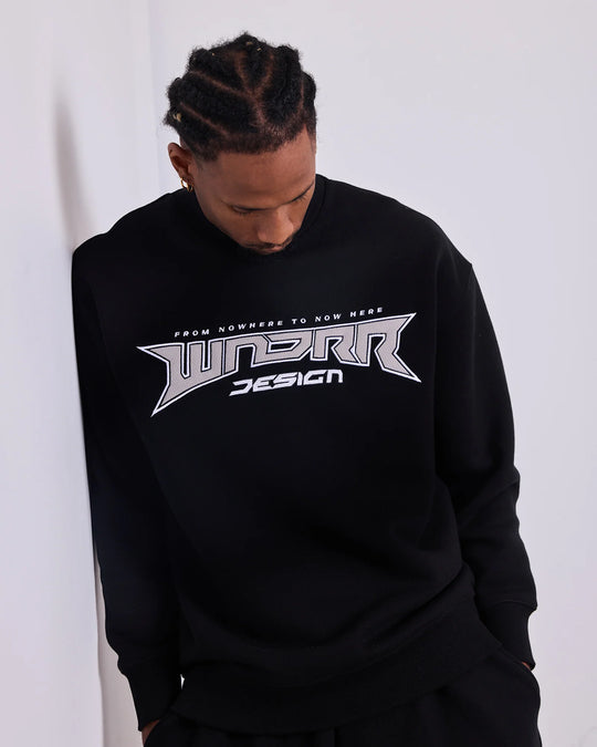 WNDRR Pulse Crew Sweat (Black)