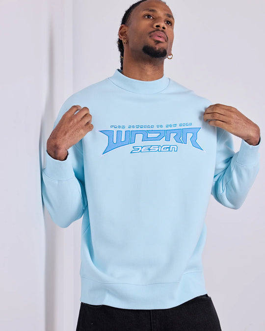 WNDRR Pulse Crew Sweat (Baby Blue)