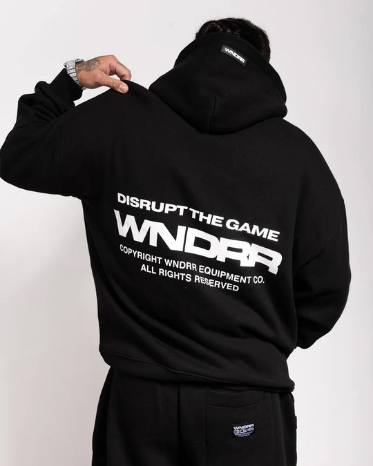 WNDRR Refrain Hood Sweat (Black)