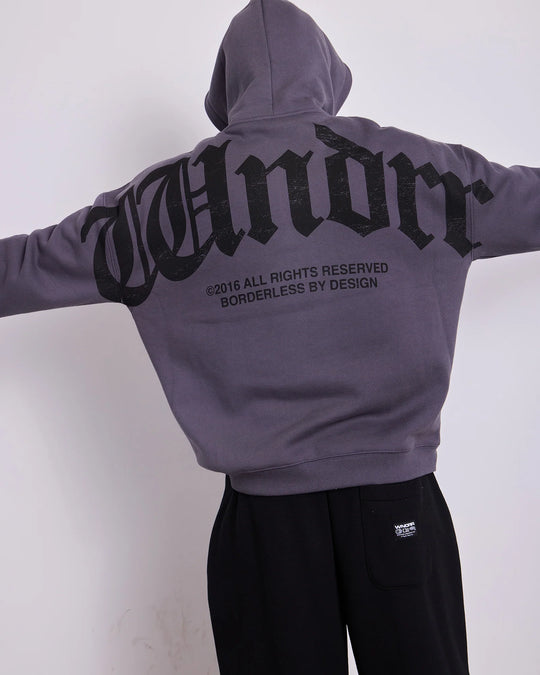 WNDRR Revival Hood Sweat (Charcoal)