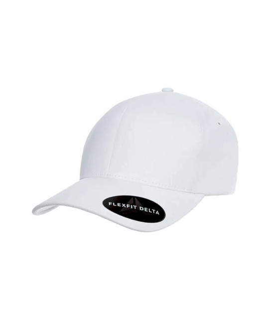 Flexfit Delta Fitted Cap (White)