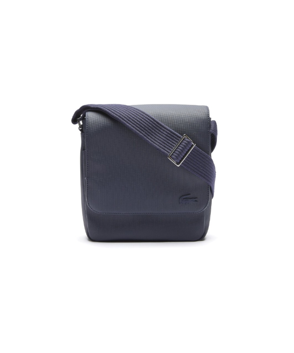 Lacoste men's discount flap crossover bag