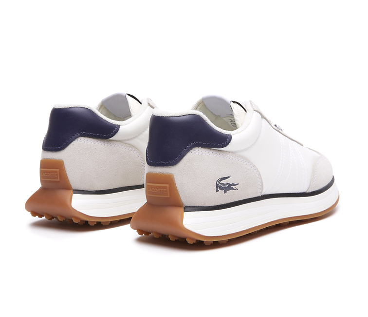 Official Women's Lacoste L-Spin 123 in White/Navy at ShoeGrab