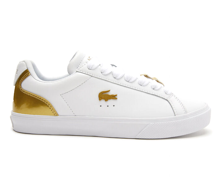 Lacoste sneakers gold discount