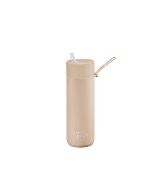 Frank Green Reusable Ceramic Bottle 595ml (Soft Stone)